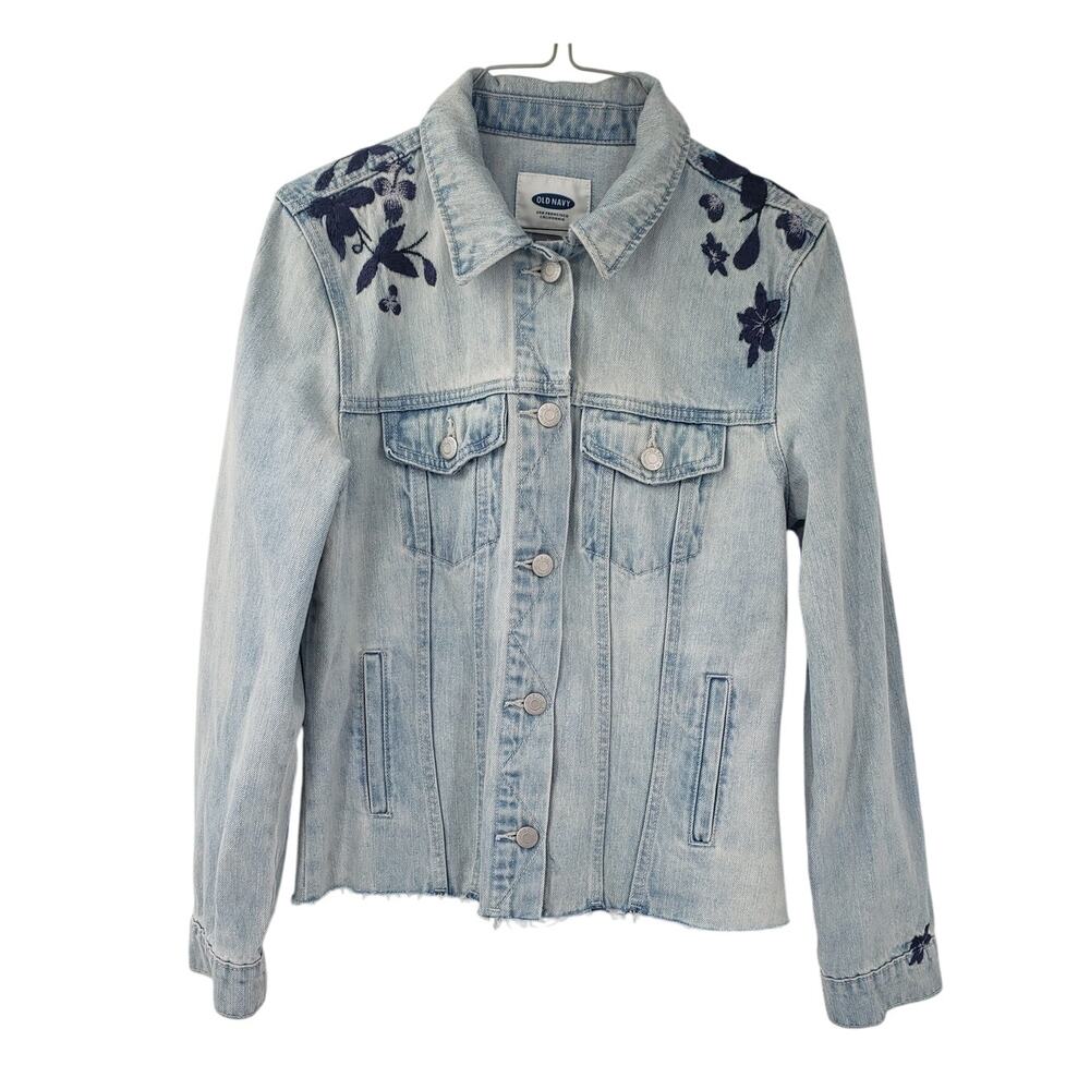 Old Navy Denim Raw Hem Jean Jacket - Women's Medium